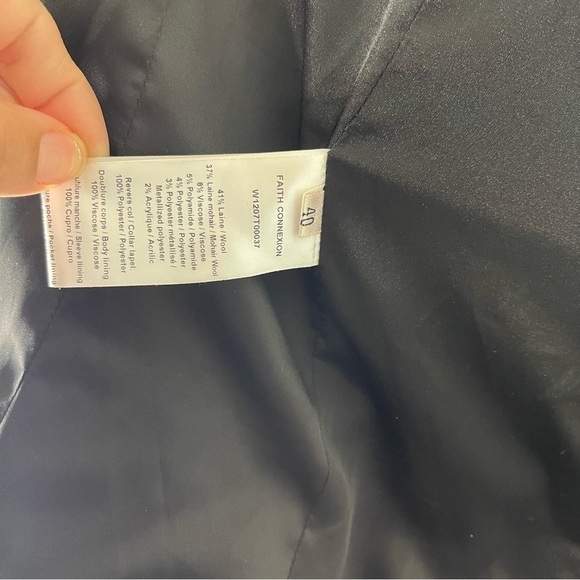 Faith Connexion Sailor Tweed Jacket Size 40 - Picture 11 of 11